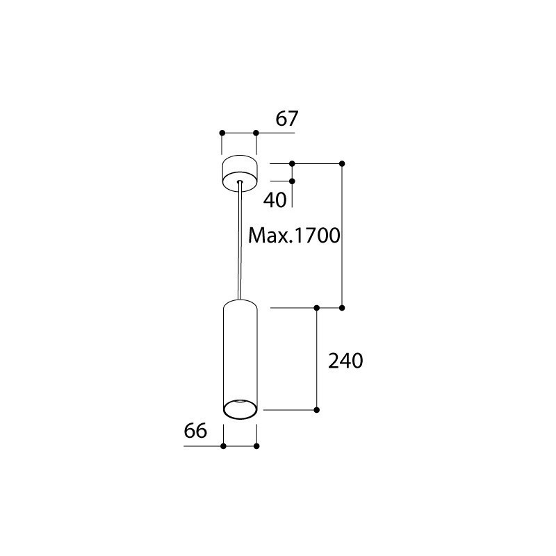 TAL FUNNEL SUSPENSION 240 GU10 lampe suspendue