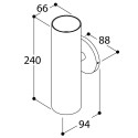 TAL FUNNEL WALL DOUBLE GU10 for wall box wandlamp