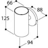 TAL FUNNEL WALL SINGLE WC lampe murale