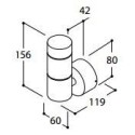 TAL HEKOWA SINGLE BEAM BEACON MAINS DIMM CI wandlamp