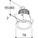 TAL HELAX HALOLED OUT LEAF inbouwspot