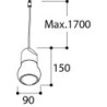 TAL KALEBAS E27 SUSPENSION M10 lampe suspendue