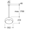 TAL KAZAN E27 lampe suspendue