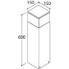 TAL MENHIR B.I.G. 600 poteau de jardin