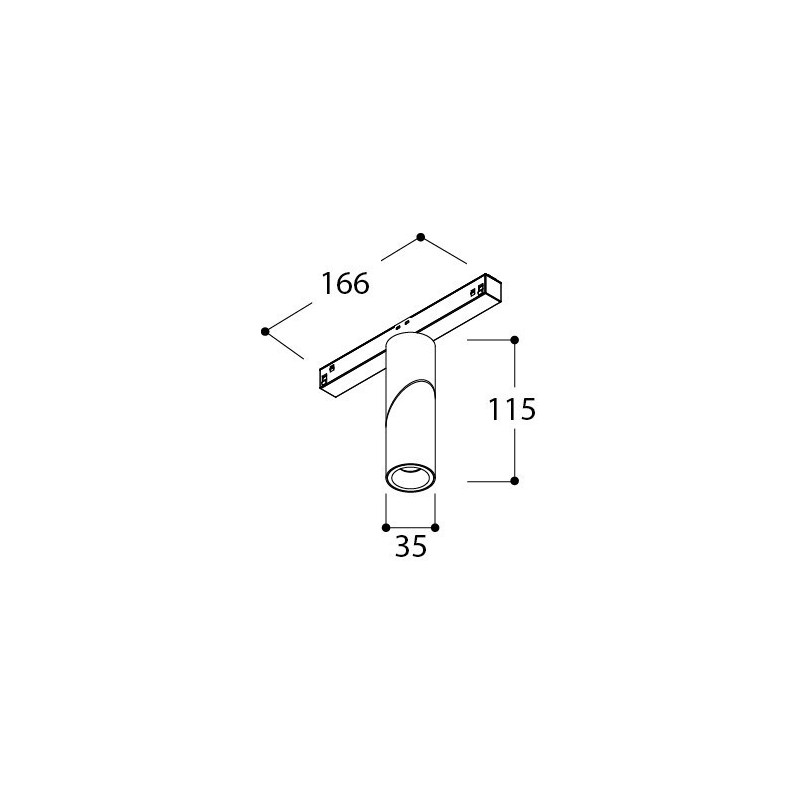 TAL MICROSCOOP TRACK 48V SINGLE trackverlichting