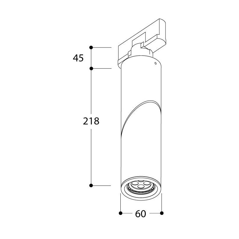 TAL MINI SCOOP GU10 TRACK track lighting