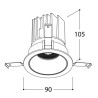 TAL MIX 13W ROUND spot encastrable