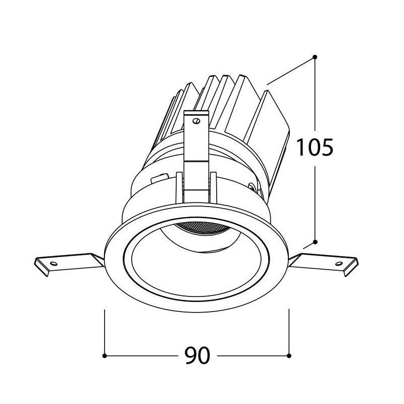 TAL MIX 13W ROUND FLEX inbouwspot