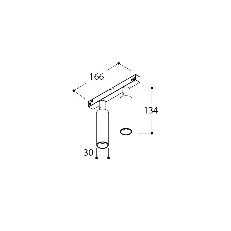 TAL NOBEL ELBOW TRACK 48V DOUBLE trackverlichting