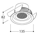 TAL ORBITAL IP65 LEAF - THROUGH FLOW inbouwspot