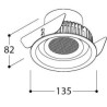 TAL ORBITAL IP65 LEAF - THROUGH FLOW - spot encastrable