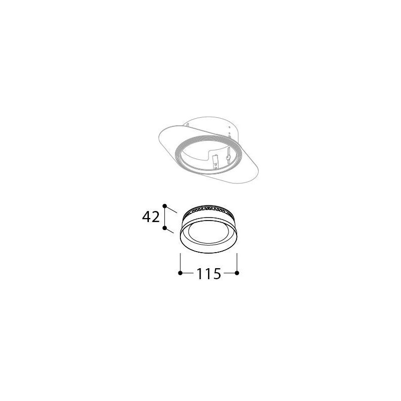 TAL ORBITAL IP65 TRIMLESS - FLOW CONTROL LOOK inbouwspot