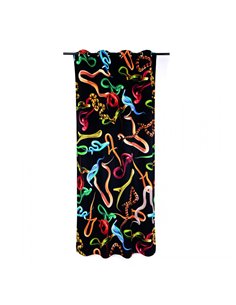 Seletti Toiletpaper Curtain - Snakes Black