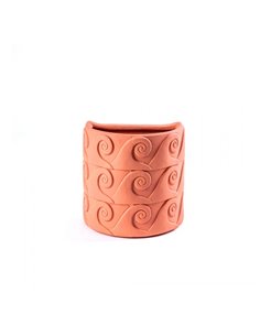 Seletti Magna Graecia Terracotta Wall Vase - Onde