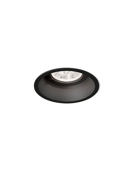 Spot encastrable, Deep Adjust 1.0 LED, noir, Ø9,4cm, H8,5cm, 3000K