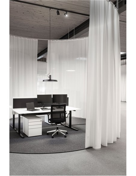 Wever & Ducré Roomor Office Opal On Track 3-Phase 1.0 Led track lighting fixture
