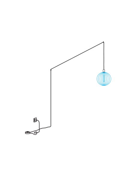 Wever & Ducré Suspension Set | E27 | Cable Plug with dimmer WIRO Plug + Play