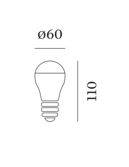 Wever & Ducré 2700K | E27 A60 LED Lamp