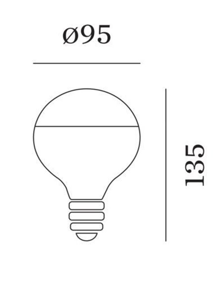 Wever & Ducré 2200K | E27 G95 LED Lamp