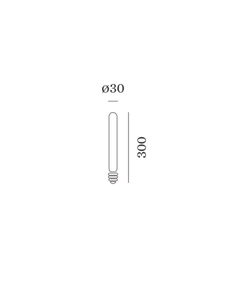 Wever & Ducré 2700K | E27 T30-300 LED Lamp