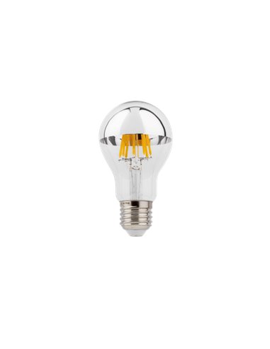 Wever & Ducré LAMP A60 LED 2700K MIRROR SILVER E27 6W CRI90 500 lm PHASE-CUT DIM