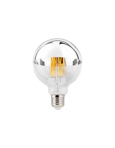 Wever & Ducré LAMP G95 LED 2700K MIRROR SILVER E27 6W CRI90 500 lm PHASE-CUT DIM