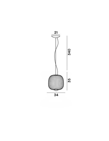 Foscarini Spokes 2 Small suspension lamp