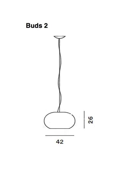 Foscarini Buds 2 Led suspension lamp