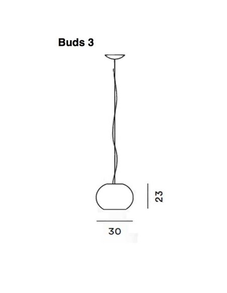 Foscarini Buds 3 Led suspension lamp
