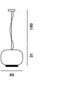 Foscarini Chouchin 1 Reverse Dim suspension lamp
