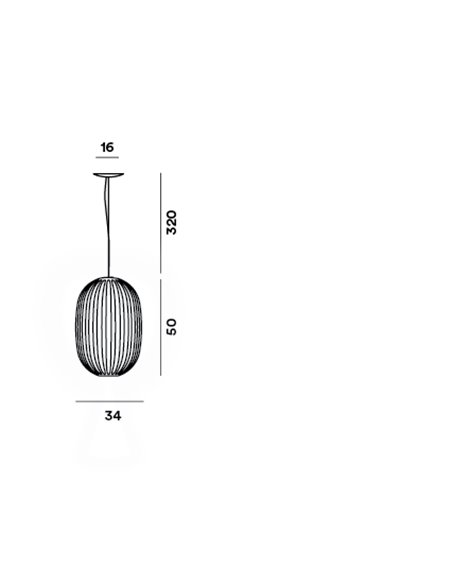 Foscarini Plass Medium E27/Gu10 hanglamp