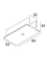 Delta Light TRACK 3F DIM IN RECESSED COVER END SUPPLY