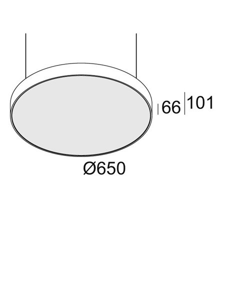 Delta Light SUPERNOVA FLAT 65 DOWN-UP Plafondlamp / Hanglamp