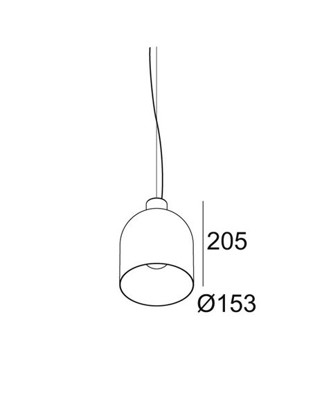 Delta Light MANTELLO L1520 E27 Suspension lamp