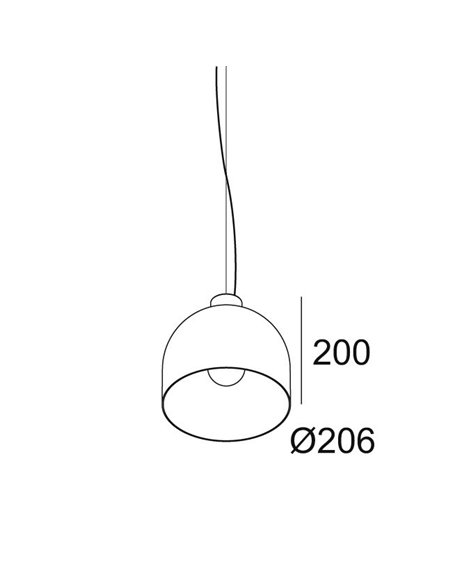 Delta Light MANTELLO L2020 E27 Suspension lamp