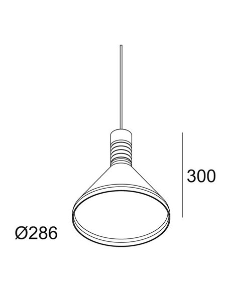 Delta Light MILES C1 AMBER Suspension lamp