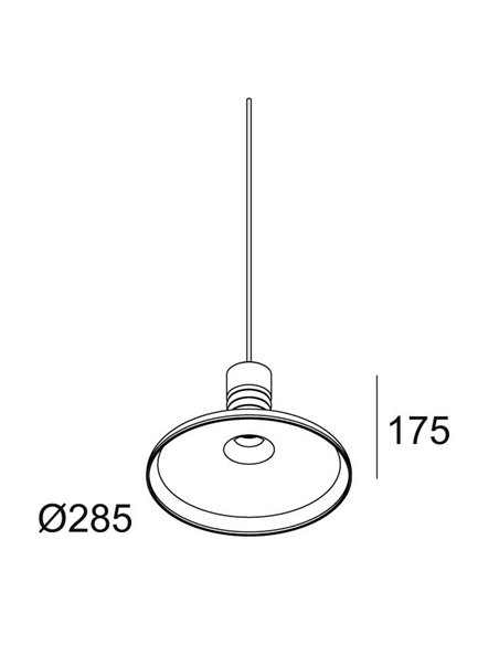 Delta Light MILES C2 AMBER Suspension lamp