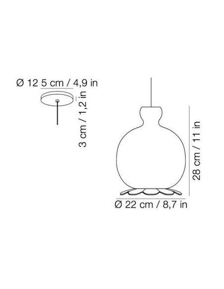 Kundalini OPYO SUSPENSION Lampe suspension