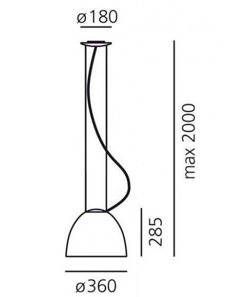 Artemide Nur Mini Gloss Led Lampe à Suspension