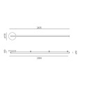 Artemide Alphabet Of Light Linear 240 Wandlamp / Plafondlamp