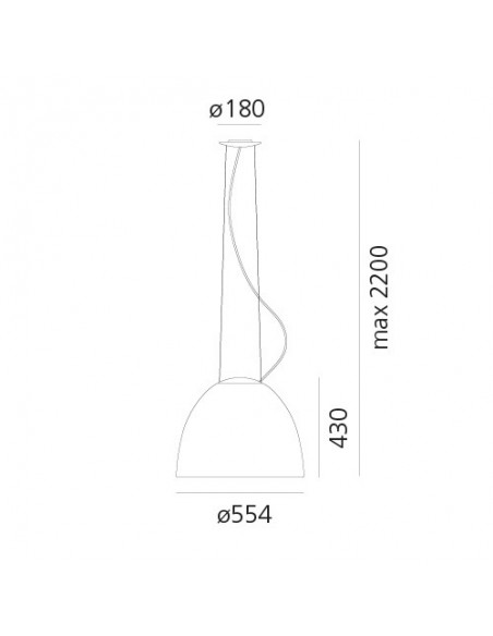 Artemide Nur Led White Integralis suspension lamp