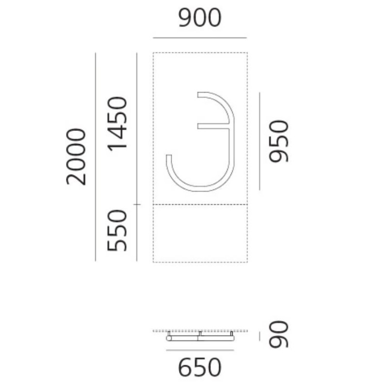 Artemide Alphabet Of Light Wall lamp "3"