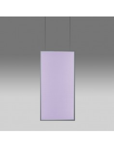 Artemide Discovery Space Rectangular White Violet Integralis suspension lamp