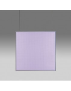 Artemide Discovery Space Square White Violet Integralis suspension lamp