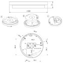 Integratech Disc plafondlamp nood 3h