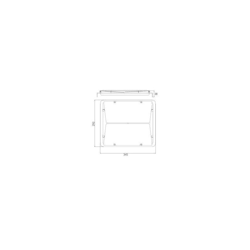 Integratech Louvre floodlight Evolve 100/120/150/200W noir