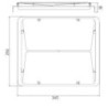 Integratech Louvre floodlight Evolve 100/120/150/200W noir