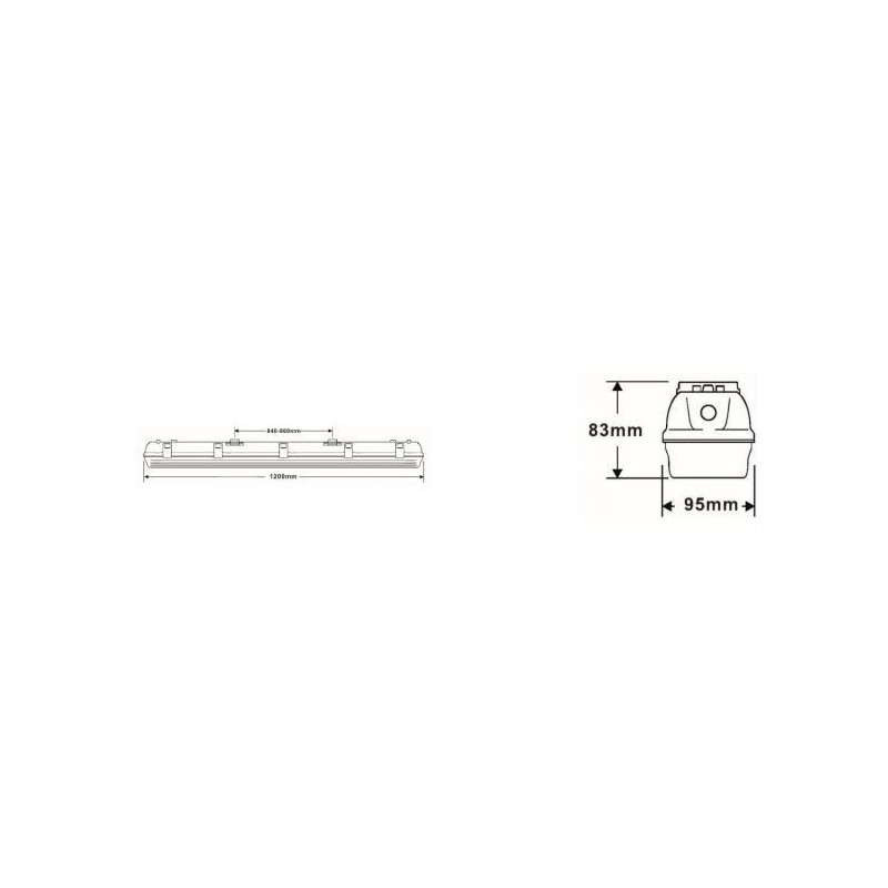 Integratech HWDP 1,2m IP66 em 3h High Output