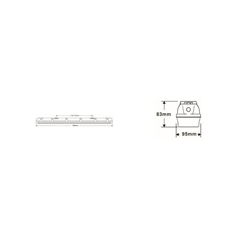 Integratech HWDP 1,2m IP66 em 3h High Output