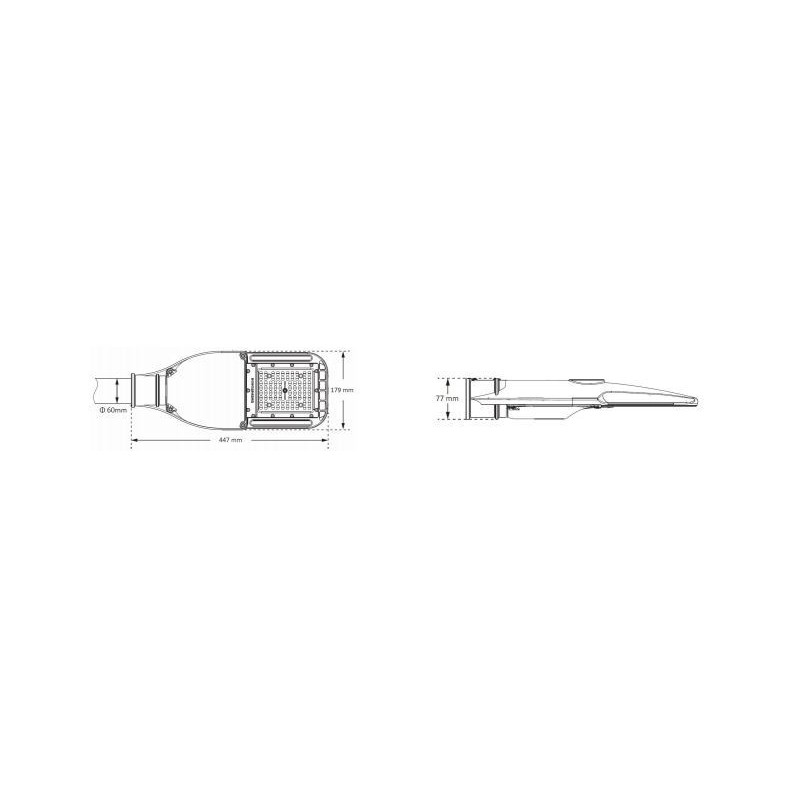 Integratech LED streetlight mini 65x155°